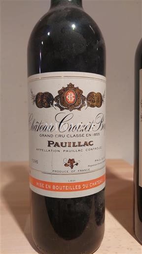 Bordeaux Pauillac Grand Cru Château Croizet-Bages 1996