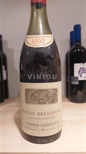 Burgundsko Nespecifikováno Grand Cru Colomb-Maréchal 1952