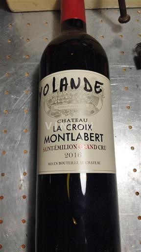 Bordeaux Saint-Émilion Grand Cru Château La Croix Montlabert 2016