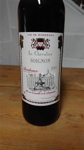 Bordeaux Le Chevalier Soignon 2015