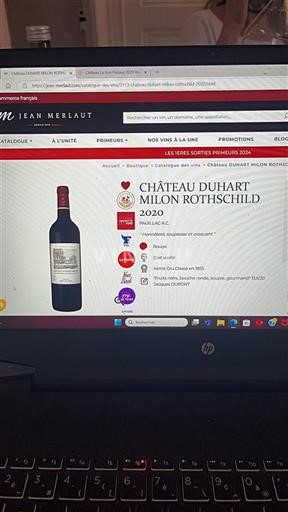 Bordeaux Pauillac Grand Cru Château Duhart-Milon Rothschild 2020