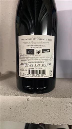 Vin Rouge sec Domaine Raymond Usseglio & Fils 2023 France Vallée du Rhône Châteauneuf-du-pape