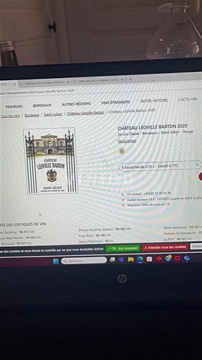 Bordeaux Saint-Julien Grand Cru Château Léoville Barton 2020