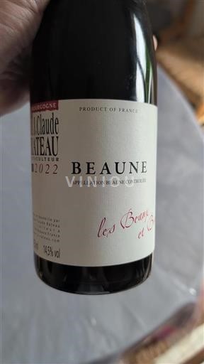 Burgundy Beaune Jean-Claude Rateau Les Beaux et Bons 2022