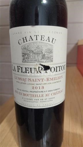 Bordeaux Lussac-saint-émilion Chateau La Fleur Poitou 2013