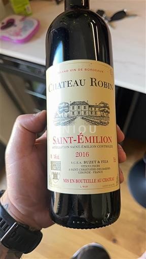 Bordeaux Saint-Émilion Robin 2016