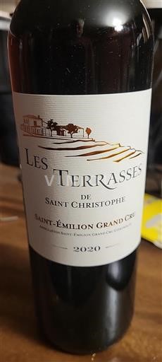 Bordeaux Saint-Émilion Grand Cru Grand Cru Les Terrasses de Saint Christophe 2020
