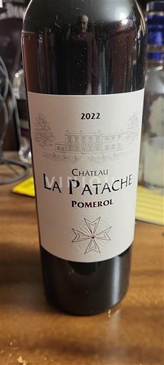 Burdeos Pomerol Château La Patache 2022