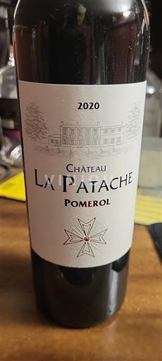 Burdeos Pomerol Château La Patache 2020