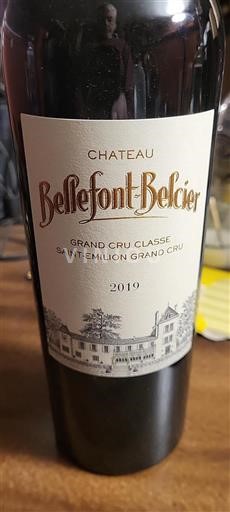 Bordeaux Saint-Émilion Grand Cru Grand Cru Classé Bellefont-Belcier 2019