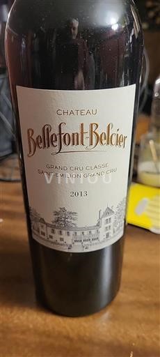 Bordeaux Saint-Émilion Grand Cru Grand Cru Classé Bellefont-Belcier 2013