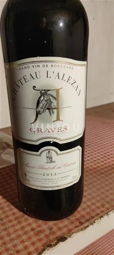 Bordeaux Graves Château L'Alezan 2012