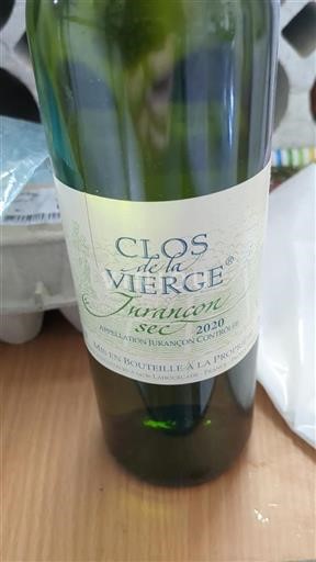 Sud-Ovest Jurançon Clos de la Vierge 2020