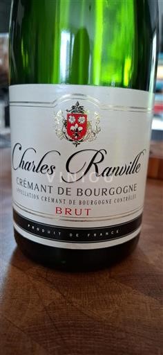 Bourgogne Crémant de Bourgogne Charles Ranville Icke årgångsbetecknad