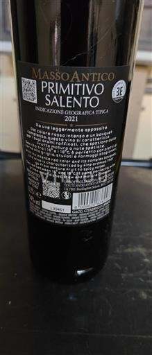 Kampania Cilento Masso Antico Primitivo 2021