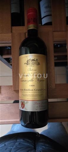 Bordeaux Saint-Émilion Grand Cru Château Grand Barrail Lamarzelle Figeac 1998