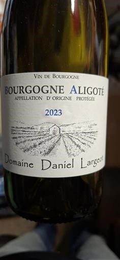 Burgundy Bourgogne Aligoté Daniel Largeot 2023