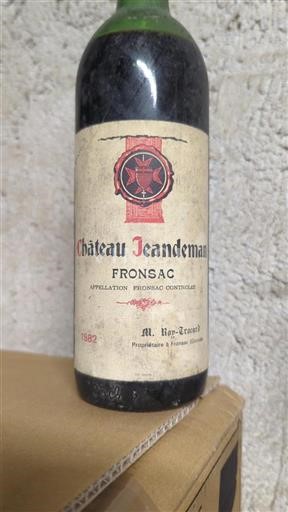 Burdeos Fronsac Château Jeandeman 1982