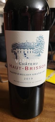 Bordeaux Saint-Émilion Grand Cru Château Haut-Brisson 2019
