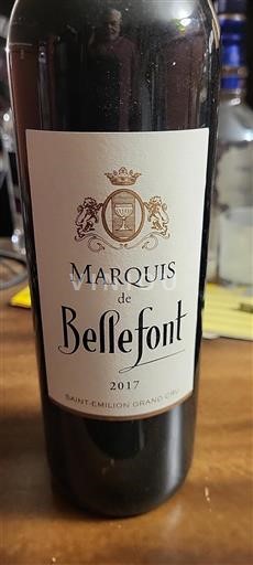 Bordeaux Saint-Émilion Grand Cru Grand Cru Marquis de Bellefont 2017