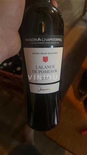 Bordeaux Lalande-de-Pomerol Maison Chamvermeil 2016