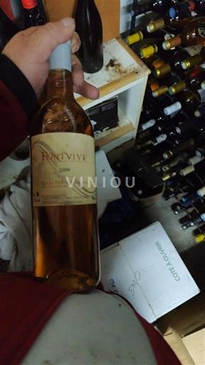 Vin Rosé liquoreux Vin de Paille Pontvives 2009 France Jura AOC