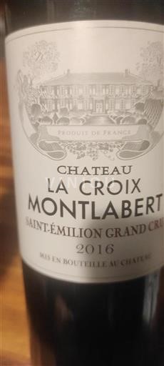 Bordeaux Saint-Émilion Grand Cru Grand Cru Château La Croix Montlabert 2016