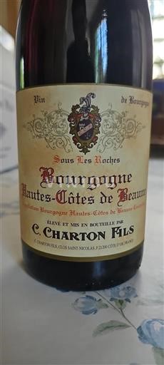 Burgundy Hautes-Côtes de Beaune C. Charton Fils Sous Les Roches 2022