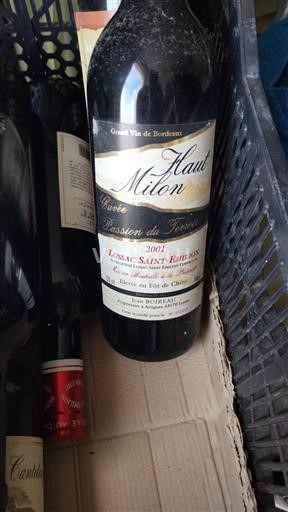 Bordeaux Lussac-Saint-Émilion Château Haut Milon Passion du Terroir 2001
