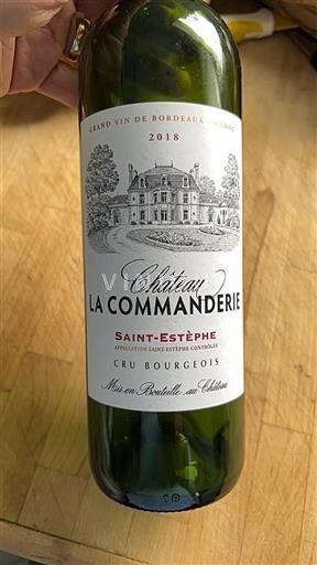 Burdeos Saint-Estèphe Cru Bourgeois Château La Commanderie 2018