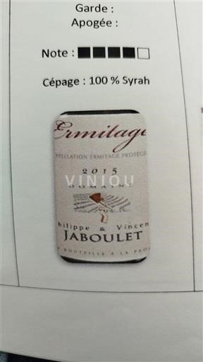 Rona dolina Hermitage Philippe & Vincent Jaboulet 2015
