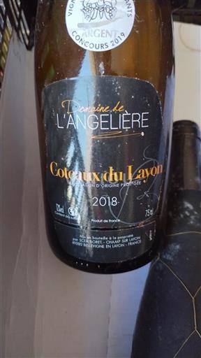 Loire-dalen Coteaux-du-layon Domaine L'Angelière 2018