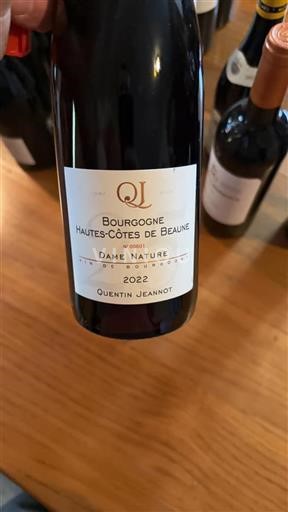 Borgogna Hautes Côtes de Beaune Quentin Jeannot Dame Nature 2022