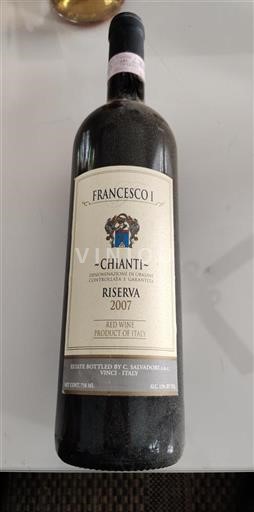 Vin Rouge sec Riserva Francesco I 2007 Italie Toscane Chianti