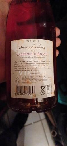 Loiren laakso Cabernet-d'Anjou Domaine Des Charmes 2015