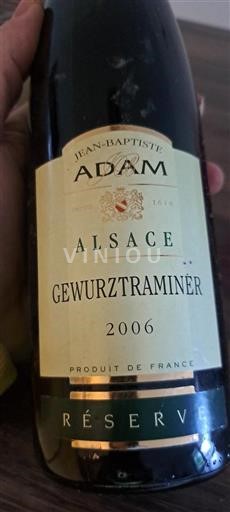 Alsace Domaine Jean-Baptiste Adam Réserve 2006