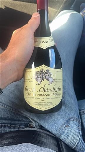 Burgundy Gevrey-Chambertin Premier Cru Philippe Leclerc La Combe aux Moines 2020