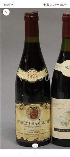 Vin Rouge sec Philippe Livera 1995 France Bourgogne Gevrey-chambertin