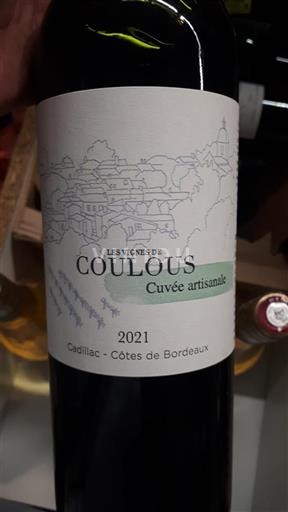 Bordeaux Cadillac-côtes-de-bordeaux Les Vignes de Coulous artisanale 2021