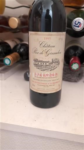 Bordeaux Lussac-Saint-Émilion Roc de Giraudon 1995