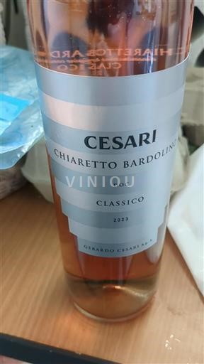 Vin Rosé sec Chiaretto Bardolino Classico Cesari 2023 Italie Vénétie