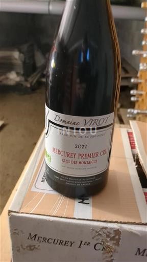 Bourgogne Mercurey Premier Cru Domaine Virot Clos des Montaigus 2022