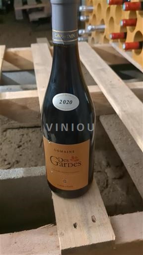 Vin Rouge sec Des Gardes Cave De Tain 2020 France Alpes et pays Rhodaniens Collines rhodaniennes