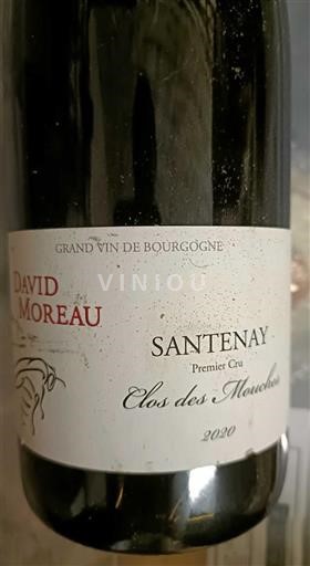 Borgoña Santenay Premier Cru David Moreau Clos des Mouches 2020