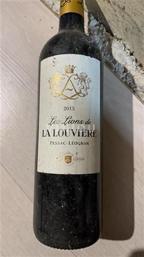 Bordeaux Pessac-Léognan Château La Louvière Les Lions de La Louvière 2013