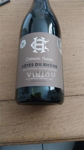 Rhônen laakso Côtes-du-rhône Château Husson 2022