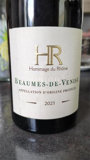 Rhônedalen Beaumes de Venise Hommage du Rhône 2021