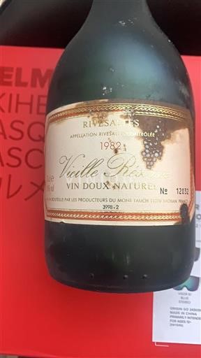 Roussillon Rivesaltes Producteurs du Mont Tauch Vieille Réserve 1982
