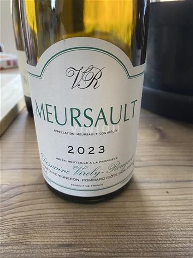 Borgonha Meursault Domaine Virely-Rougeot 2023