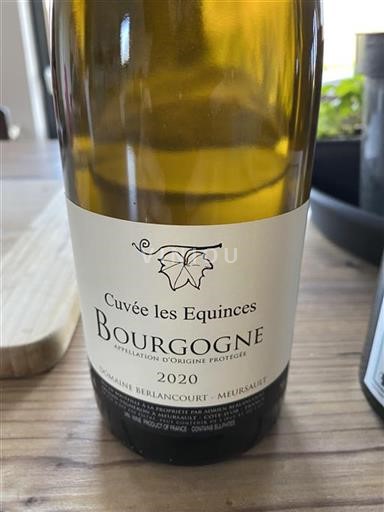 Bourgondië Bourgogne Domaine Berlancourt les Equinces 2020